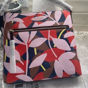 Kate Spade, New York, Jackson, pink multi top zip Crossbody